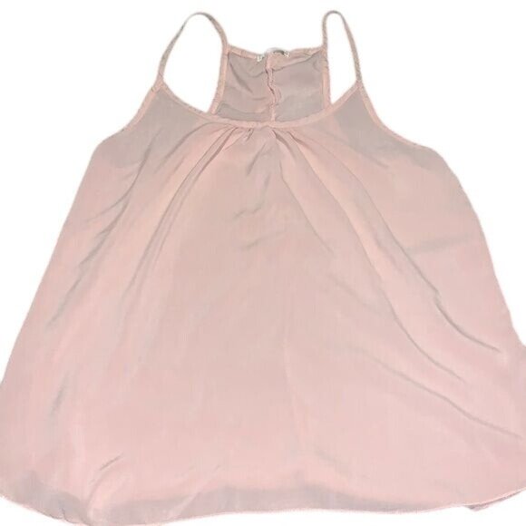 Pink Sleeveless Ruffled Blouse - Picture 1 of 6